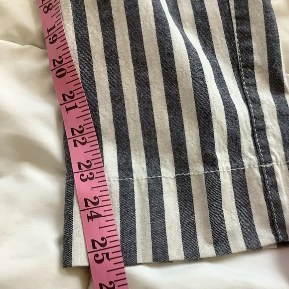 Brandy Melville Striped Cotton Stretch Crop Pants 24”x25” - Picture 5 of 11